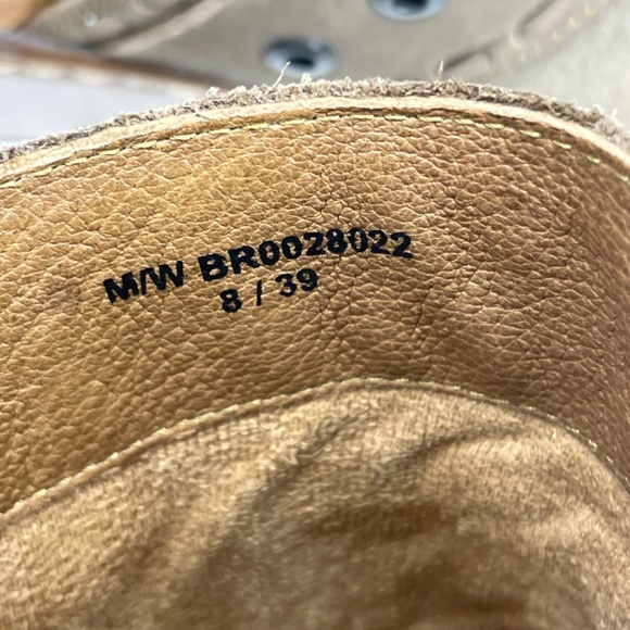 Born Clog Banyan Suede Leather Buckle Mules Taupe Brown Slip On Shoes Size 8 - Picture 11 of 16